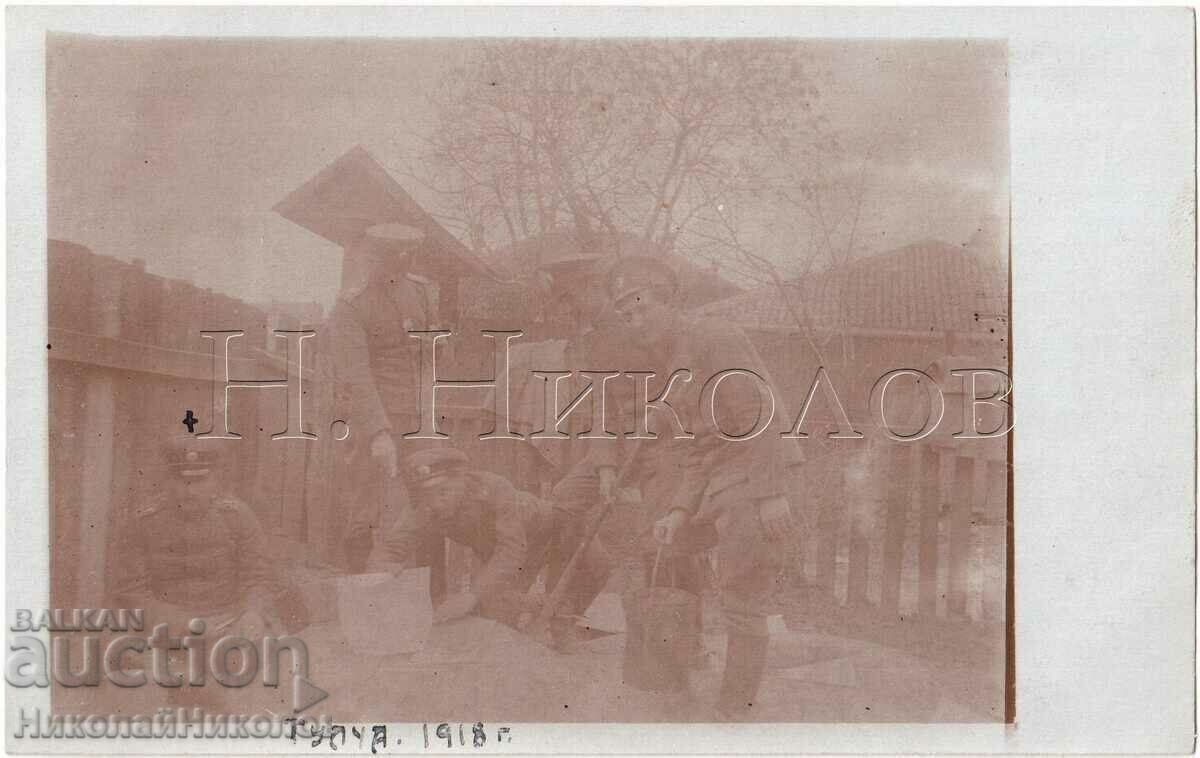 1918 OLD PHOTO PSV MILITARY MORTAR G428