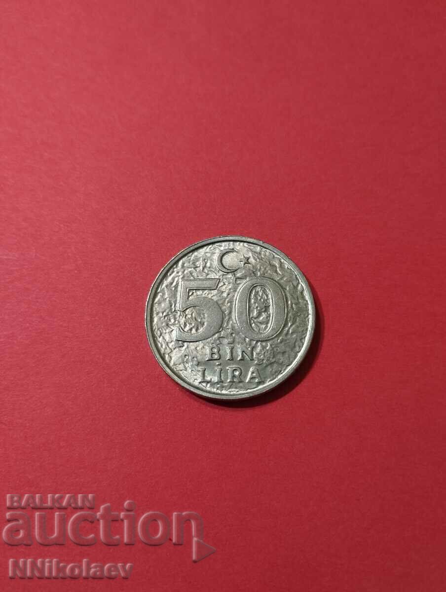 Turcia 50 de mii de lire sterline 1999