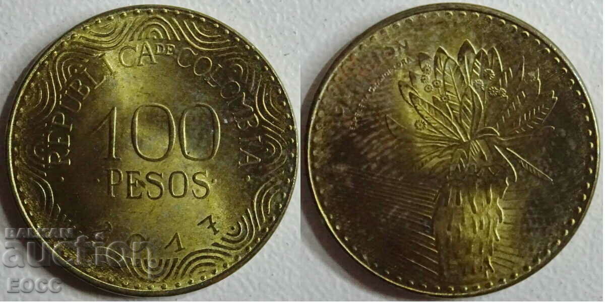 0008 Κολομβία 100 πέσος 2017