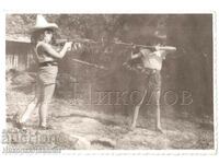 OLD PHOTO S. KATUNISHTE CHILDREN PLAYING AT SOLDIERS G435