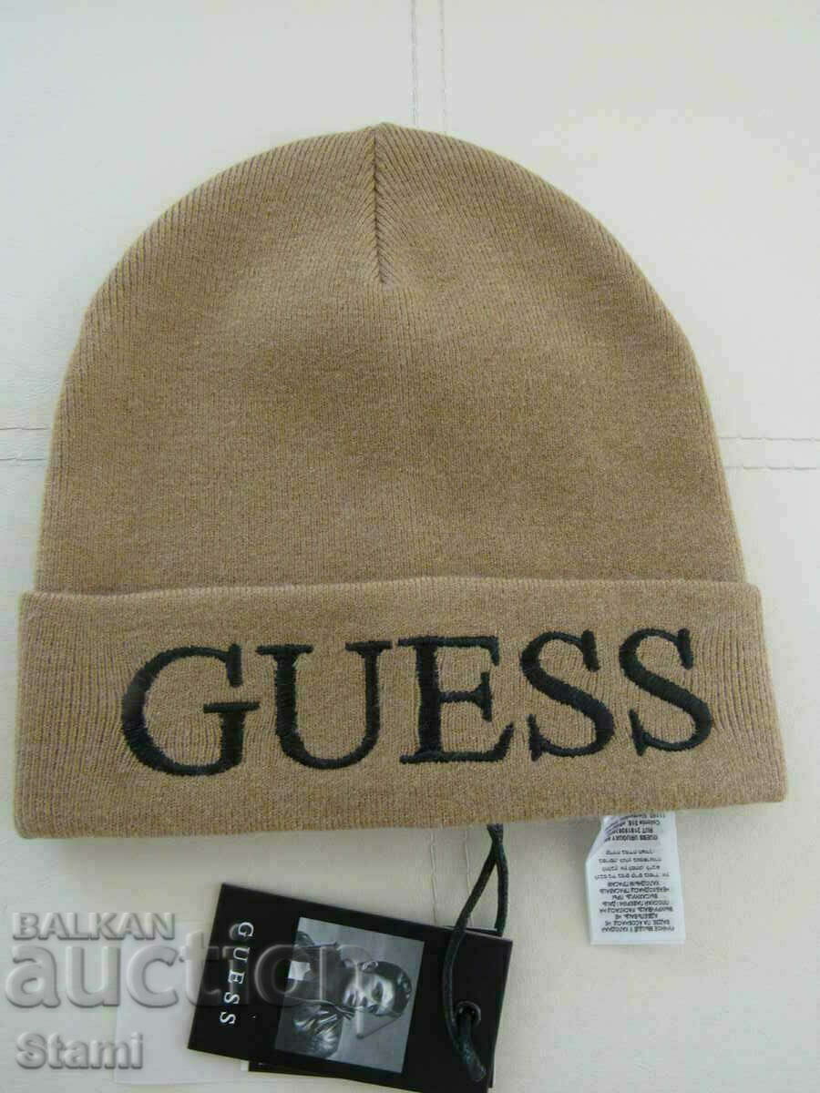 Auction  Cappuccino color GUESS knitted cap