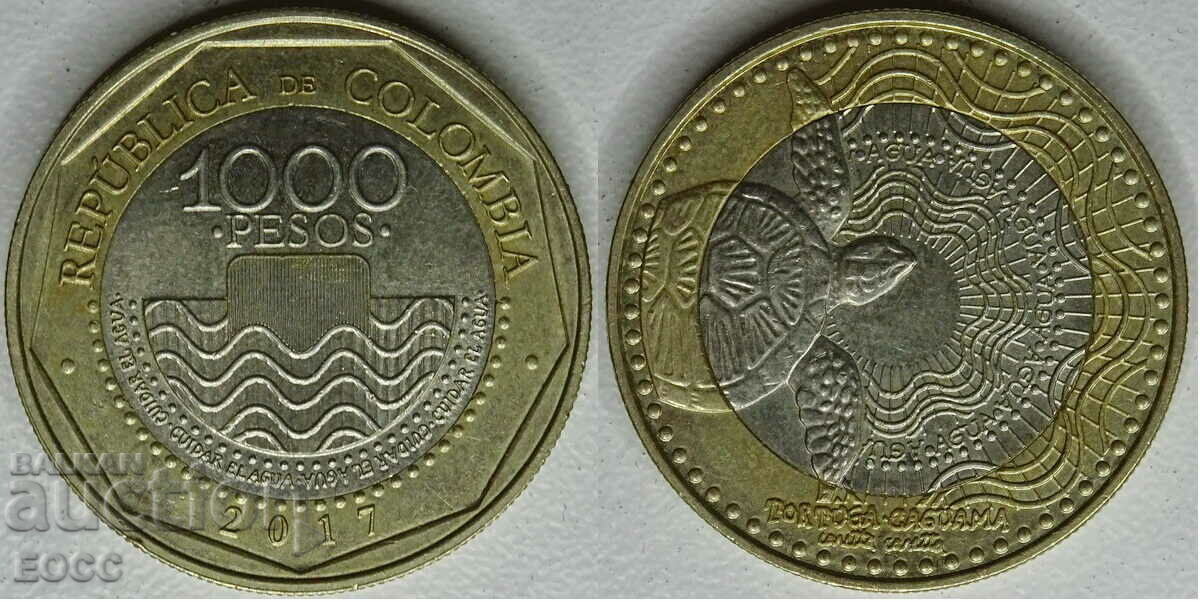 0018 Colombia 1000 pesos 1917