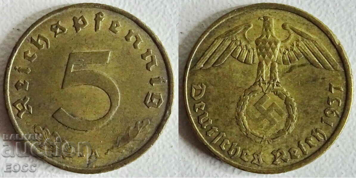 0027 Γερμανία 5 Pfennig 1937A