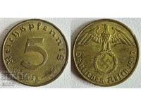 0027  Германия 5 пфенига 1937А