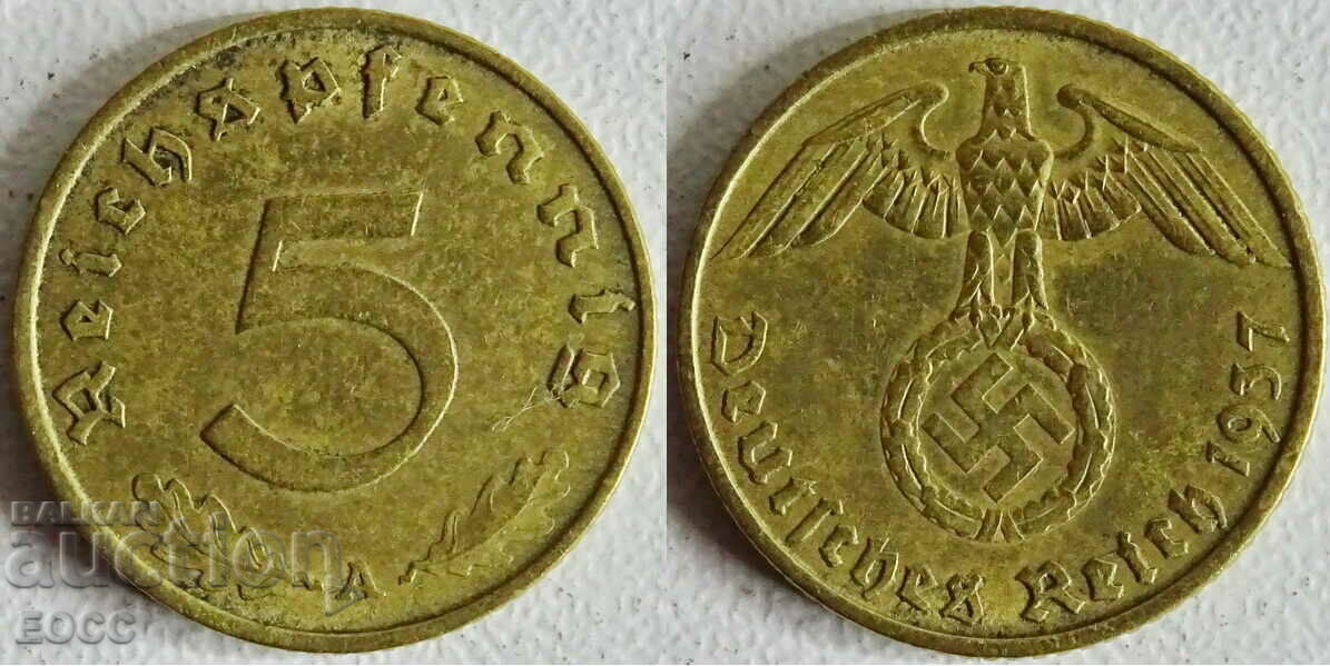 0030 Γερμανία 5 Pfennig 1937A