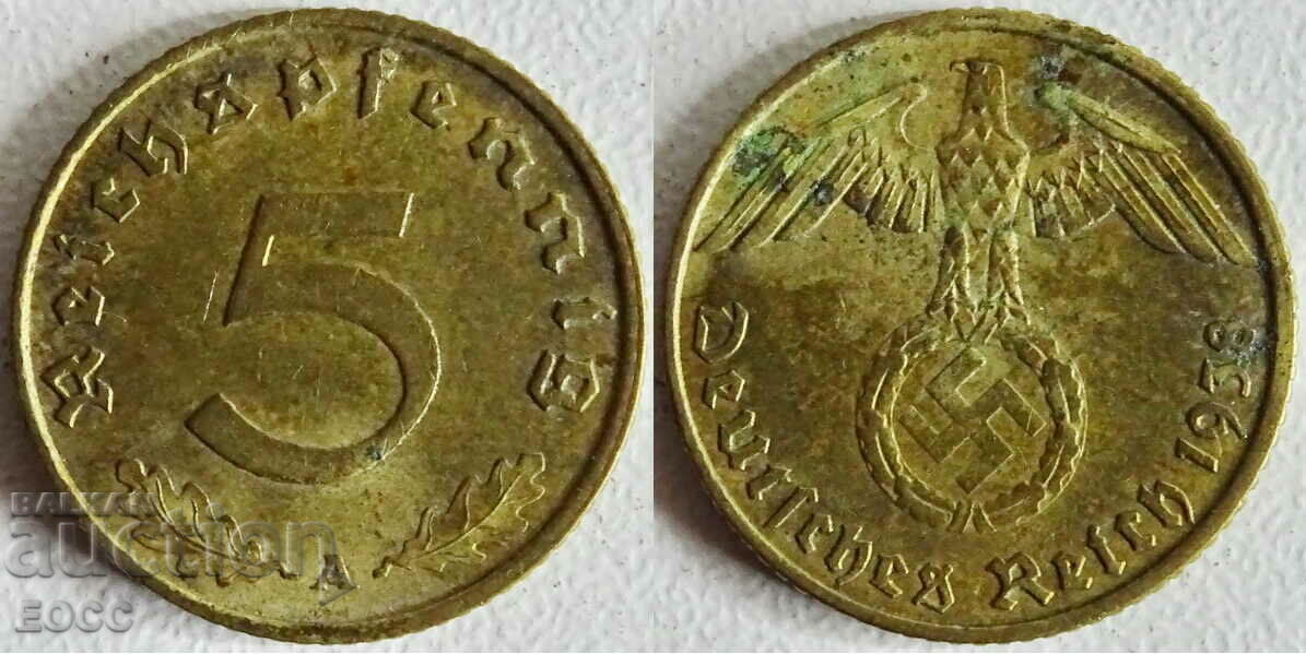 0031 Germania 5 Pfennig 1938A