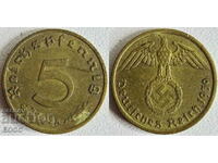 0033 Γερμανία 5 Pfennig 1939A
