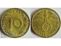 0041 Germany 10 Pfennig 1938D