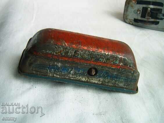 Old tinplate mechanical train - missing, for parts - 5 Old tinplate mechanical train - missing, for parts - 5