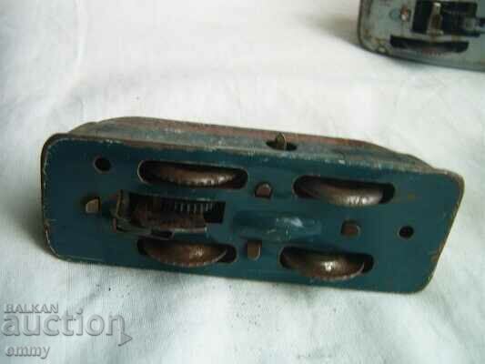 Old tinplate mechanical train - missing, for parts - 6 Old tinplate mechanical train - missing, for parts - 6