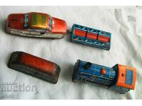 Old tinplate mechanical train - missing, for parts