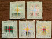 Netherlands 1987 Stars - 5 carnet stamps (**) clean