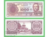 (¯`'•.¸ PARAGUAY 1000 guarani 2002 UNC ¸.•'´¯)