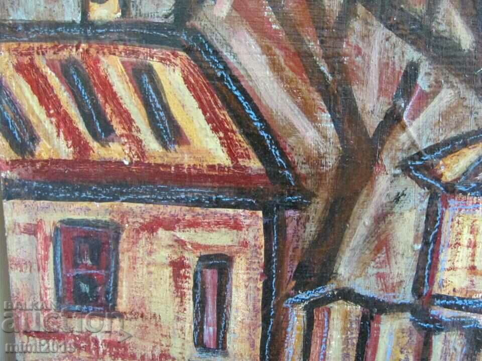 Painting Oil Cardboard Signed - 6 Painting Oil Cardboard Signed - 6