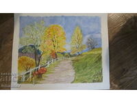 Watercolor - Landscape - 34 - 27.5 cm