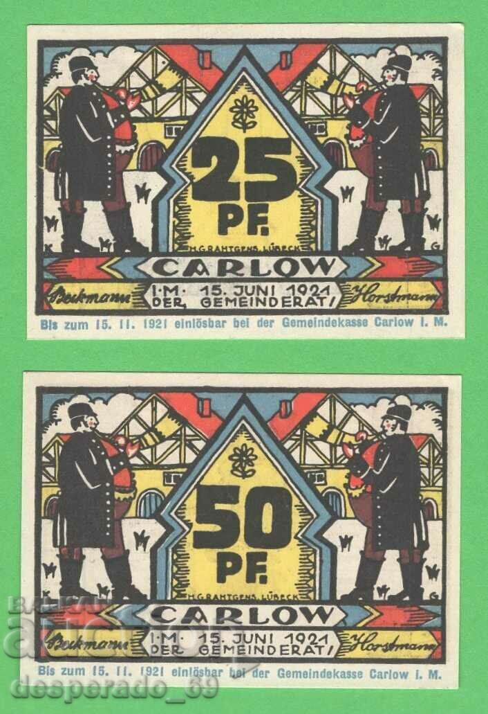 (¯`'•.¸NOTGELD (City of Carlow) 1921 UNC -2 pcs. banknotes¸.•'´¯) with price 5.00 BGN | € 2.56 (¯`'•.¸NOTGELD (City of Carlow) 1921 UNC -2 pcs. banknotes¸.•'´¯) with price 5.00 BGN | € 2.56