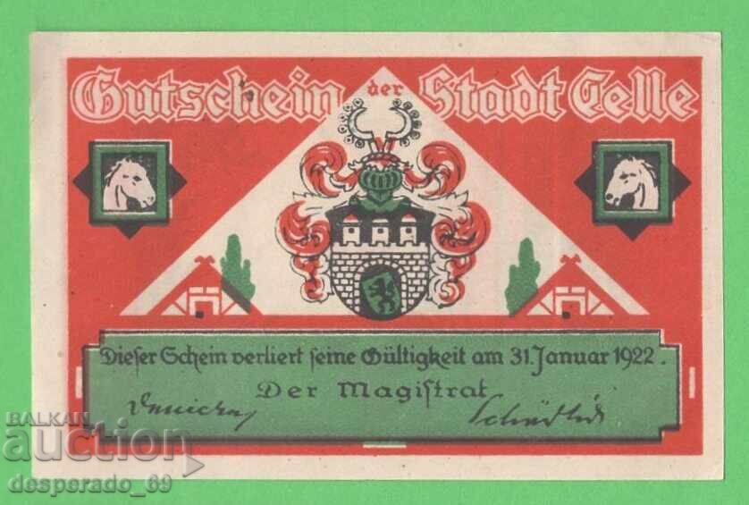 (¯`'•.¸NOTGELD (πόλη Celle) 1922 UNC - 25 πφένιγκ¸.•'´¯) με τιμή € 1.50 | 2.93 BGN