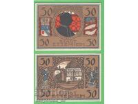 (¯`'•.¸NOTGELD (πόλη Ettenheim) 1922 UNC - 2 τμχ. χαρτονομίσματα •'´¯)