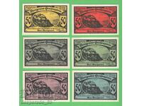 (¯`'•.¸NOTGELD (Greifenstein) 1921 UNC -6 pcs. banknotes ¯)