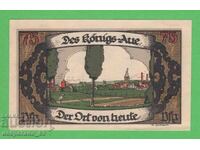 (¯`'•.¸NOTGELD (гр. Konigsaue) 1921 UNC -75 пфенига •'´¯)