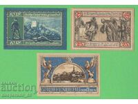 (¯`'•.¸NOTGELD (Greiffenberg) 1920 UNC -3 pcs. banknotes