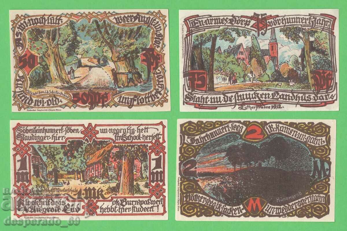 Auction (¯`'•.¸NOTGELD (Gross-Flottbek) 1921 UNC -8 pcs. banknotes Auction (¯`'•.¸NOTGELD (Gross-Flottbek) 1921 UNC -8 pcs. banknotes