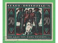 (¯`'•.¸NOTGELD (city of Osterfeld) 1921 UNC -50 pfennig¸.•'´¯)