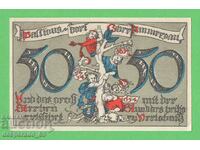(¯`'•.¸NOTGELD (orașul Oberammergau) 1921 UNC -50 pfennig •'´¯)
