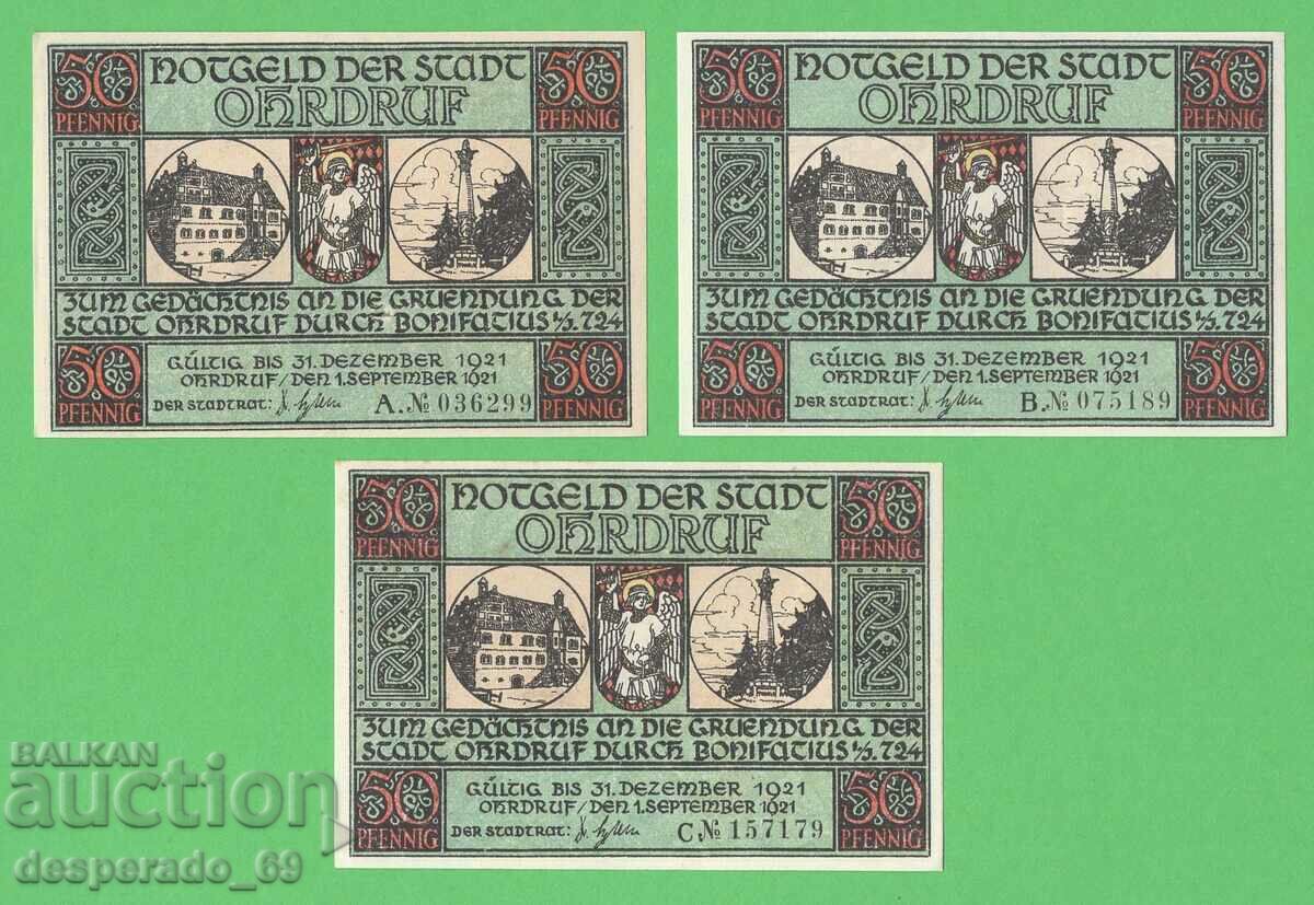 (¯`'•.¸NOTGELD (city Ohrdruf) 1921 UNC -6 pcs. banknotes¸.•'´¯) with price 21.00 BGN | € 10.74 (¯`'•.¸NOTGELD (city Ohrdruf) 1921 UNC -6 pcs. banknotes¸.•'´¯) with price 21.00 BGN | € 10.74