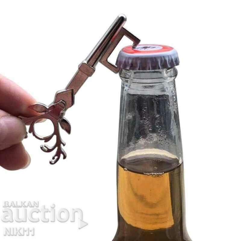 Deschizător de bere în formă de cheie de căprioară