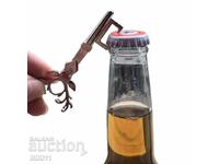 Beer opener in the shape of a deer key