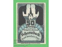 (¯`'•.¸NOTGELD (πόλη Scharmbeck) 1920 UNC -50 pfennig¸.•'´¯)