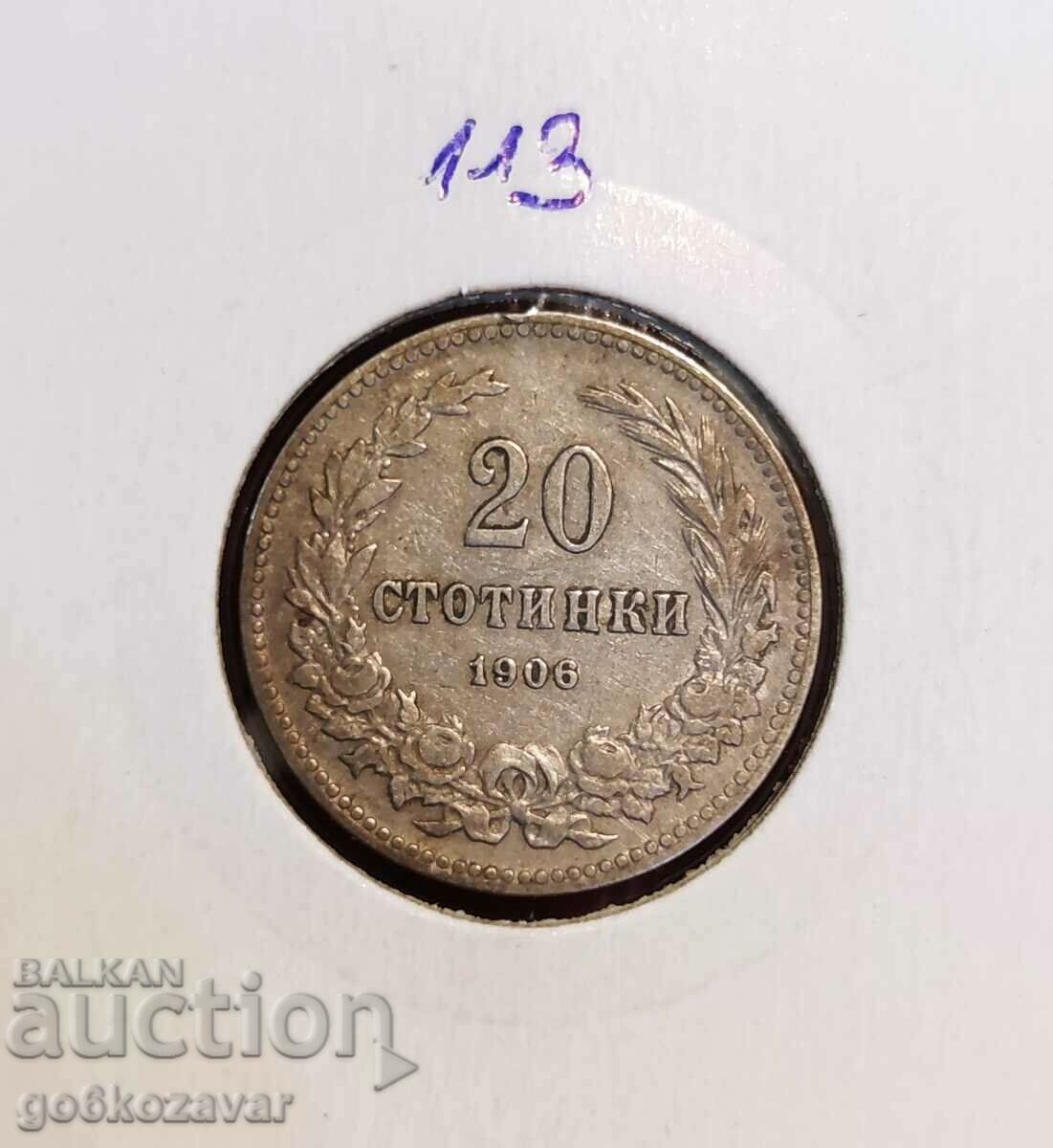 Bulgaria 20 cents 1906 Rare!