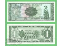 (¯`'•.¸ PARAGUAY 1 guaran 1952 UNC ¸.•'´¯)