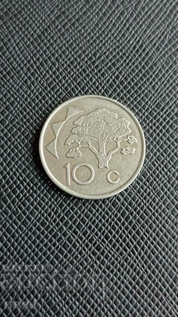 Намибия 10 цента, 2002 г.