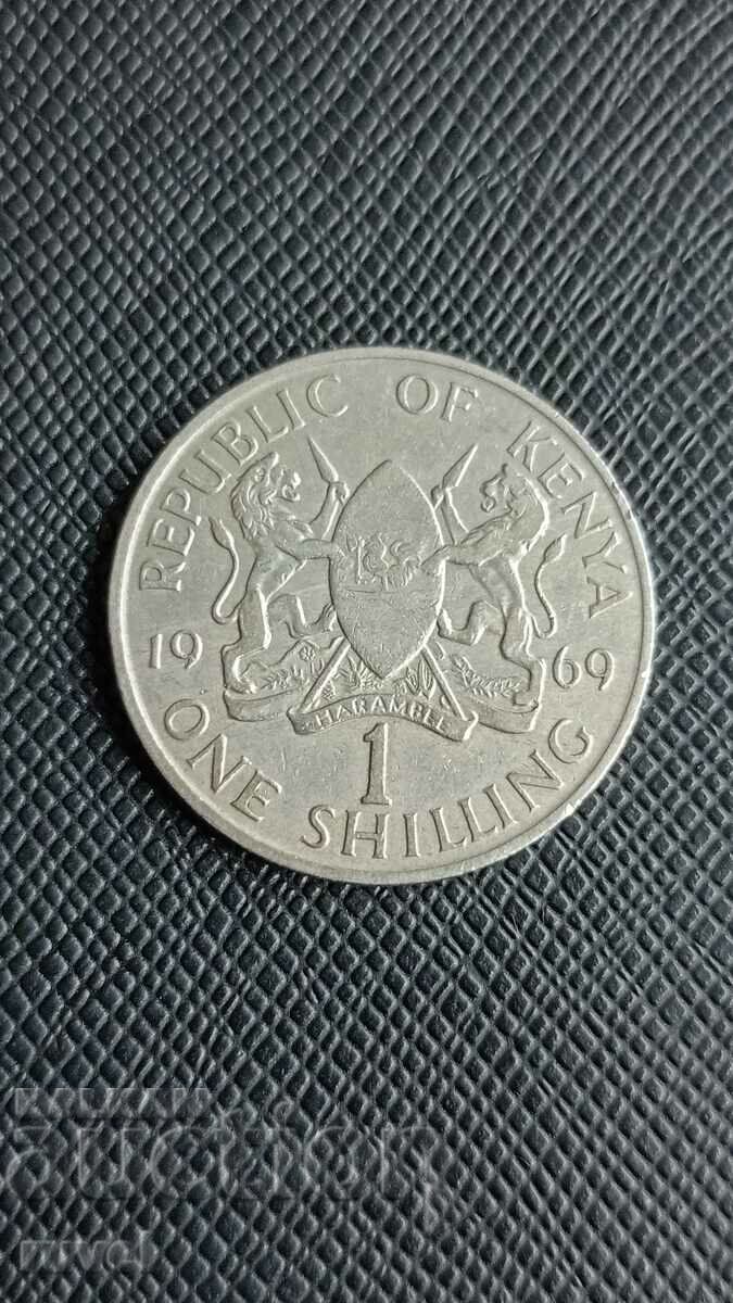 Кения 1 шилинг, 1969 г.