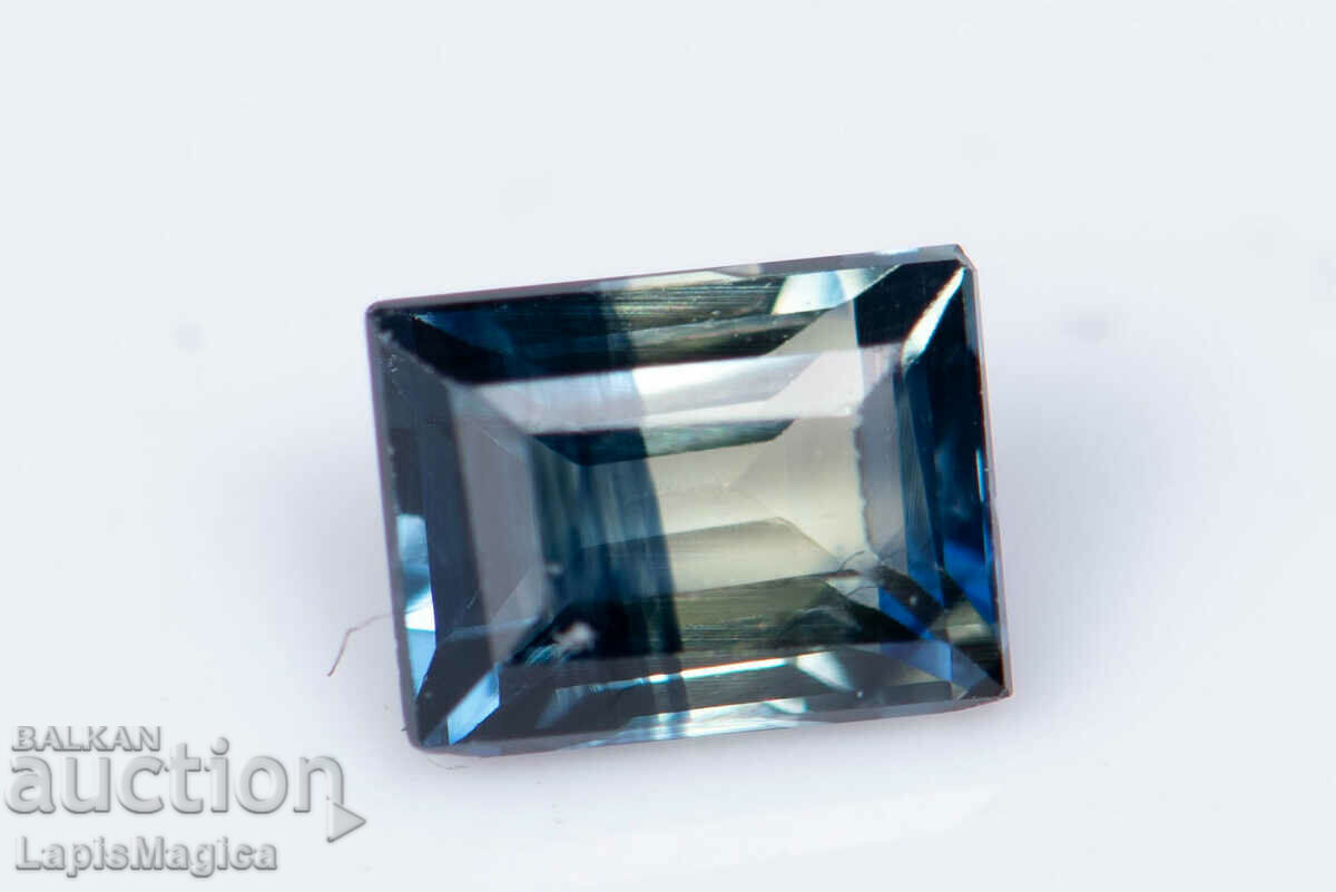 Two Tone Blue Party Sapphire 0.46ct Heated Octagon Cut