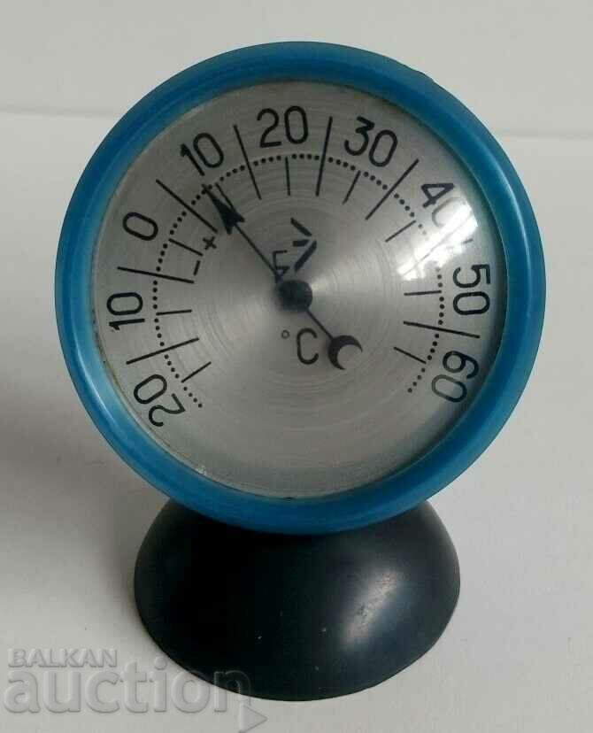 OLD RARE CLOCK-SHAPED SOC THERMOMETER