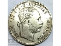 Австрия 1 флорин 1884 Франц Йозеф сребро