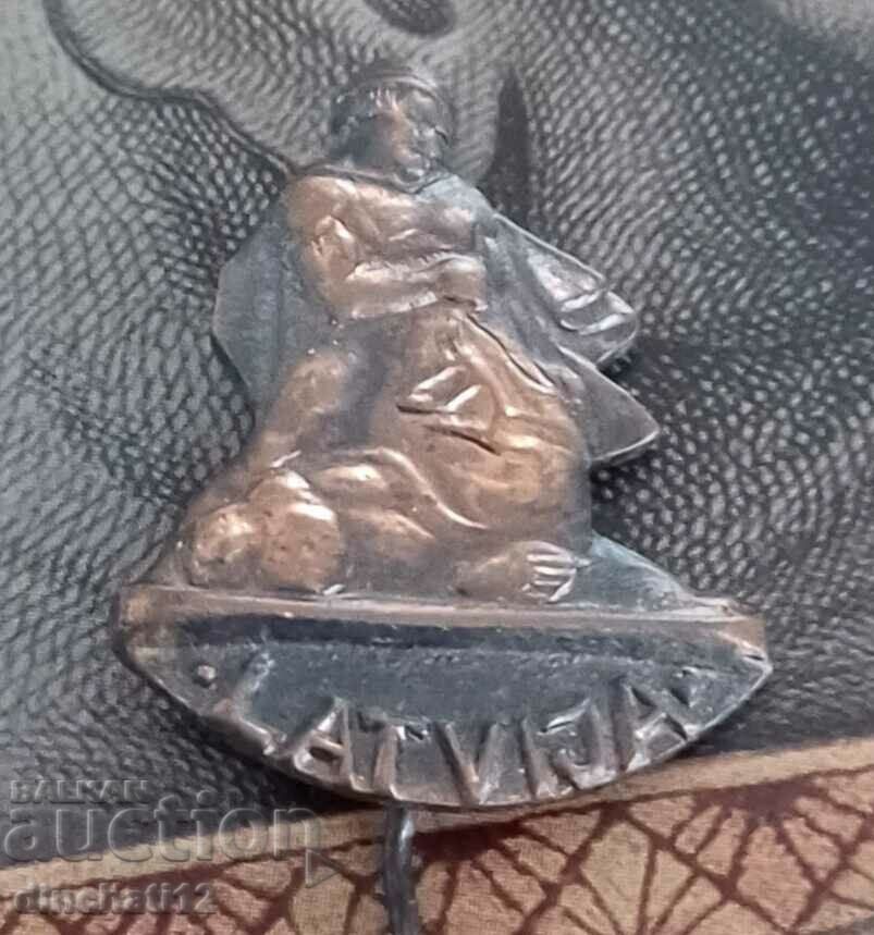 Auction Latvia badge. LATVIA Auction Latvia badge. LATVIA