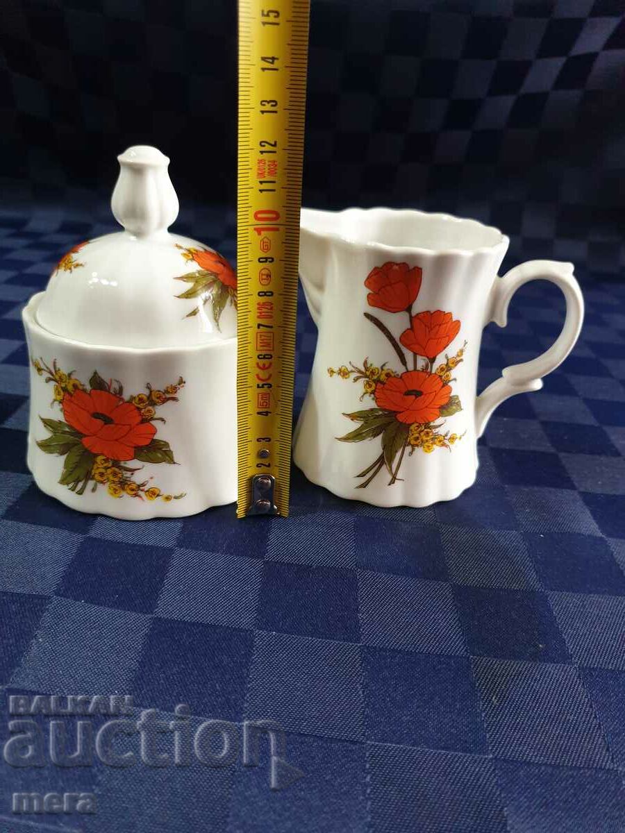 Sugar bowl and latiere - Wunsiedel Bavaria - 6 Sugar bowl and latiere - Wunsiedel Bavaria - 6