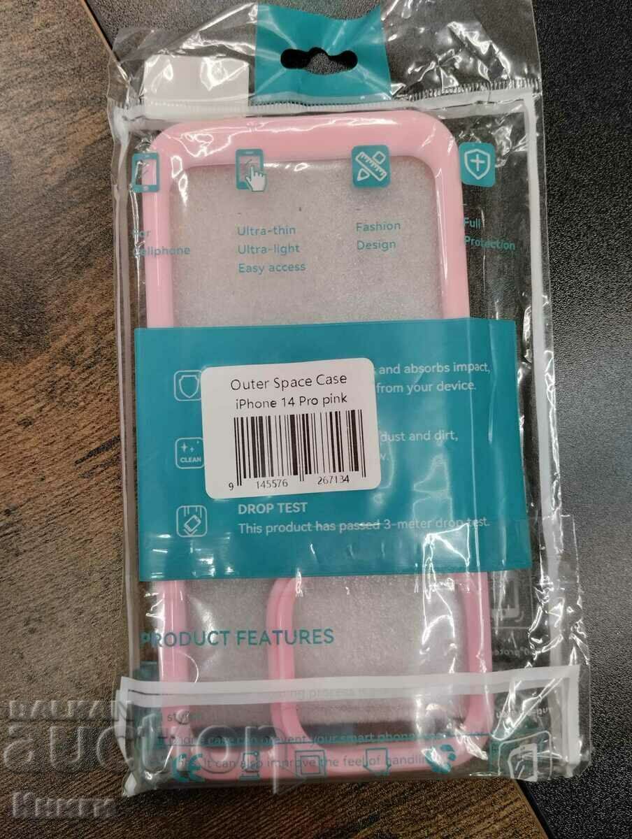 Shockproof case back for phone IPhone 14 Pro pink with price 10.00 BGN | € 5.11 Shockproof case back for phone IPhone 14 Pro pink with price 10.00 BGN | € 5.11