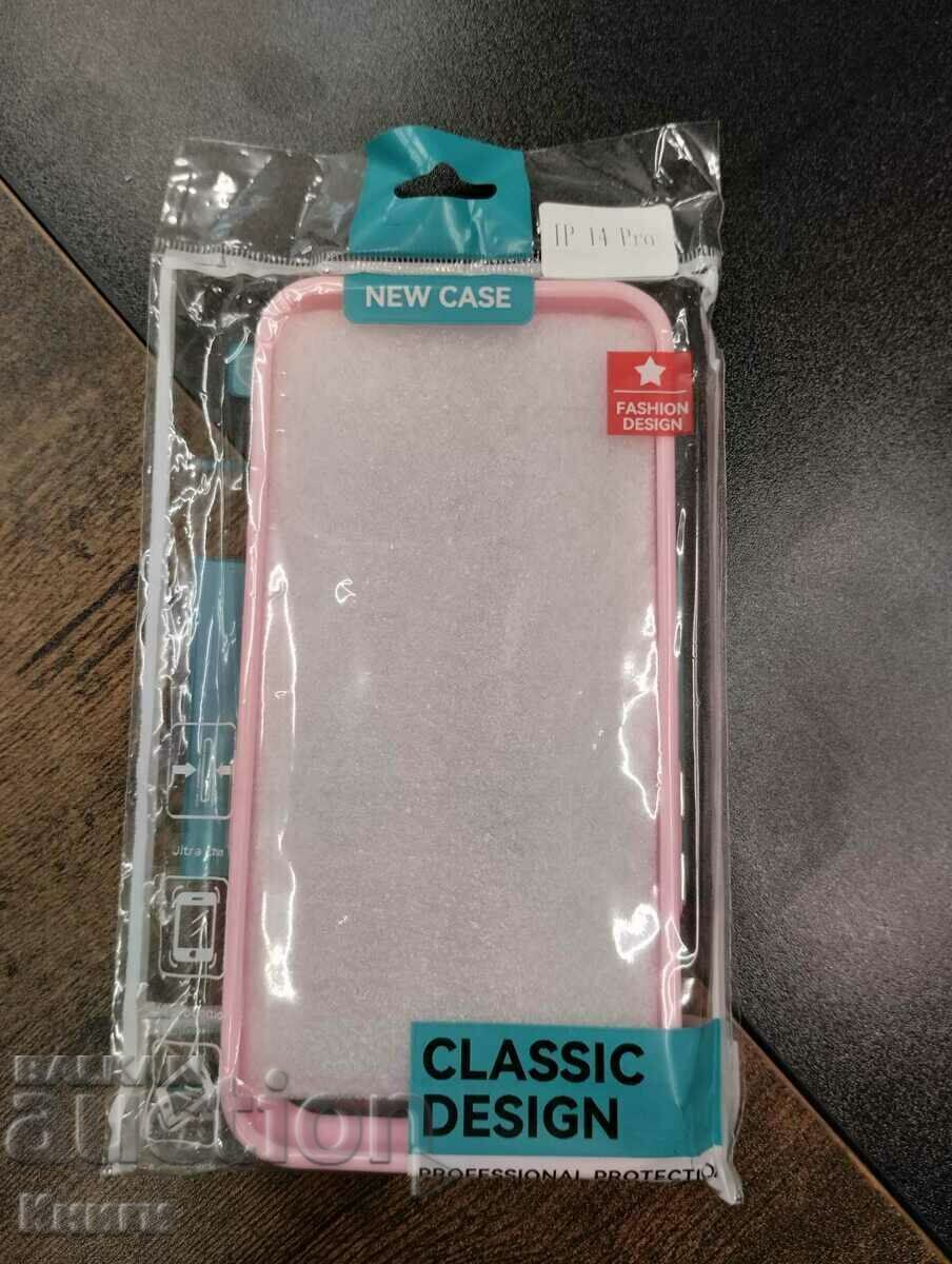 Удароустойчив кейс гръб за телефон IPhone 14 Pro розов