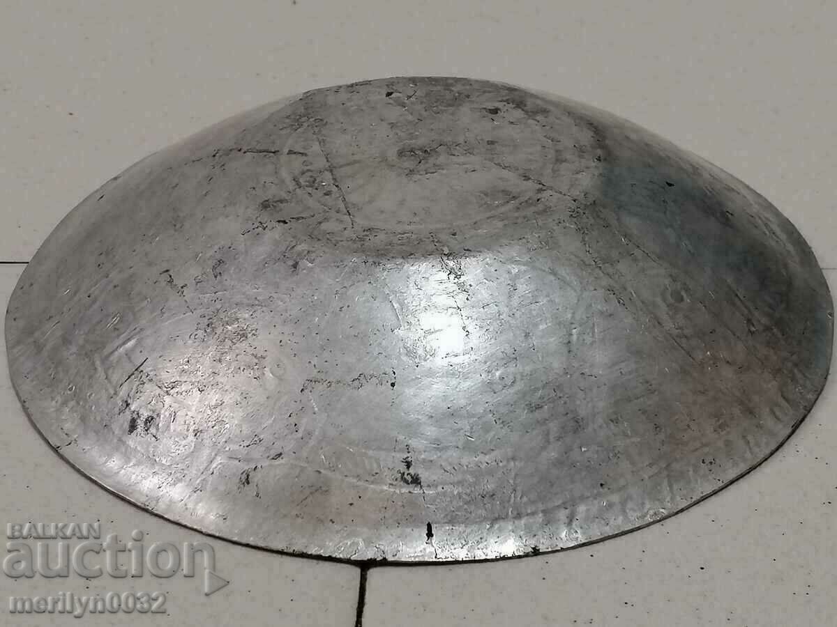 Tin-plated ritual bowl for nafora 19th century copper vessel UNIQUE with price 429.00 BGN | € 219.34 Tin-plated ritual bowl for nafora 19th century copper vessel UNIQUE with price 429.00 BGN | € 219.34