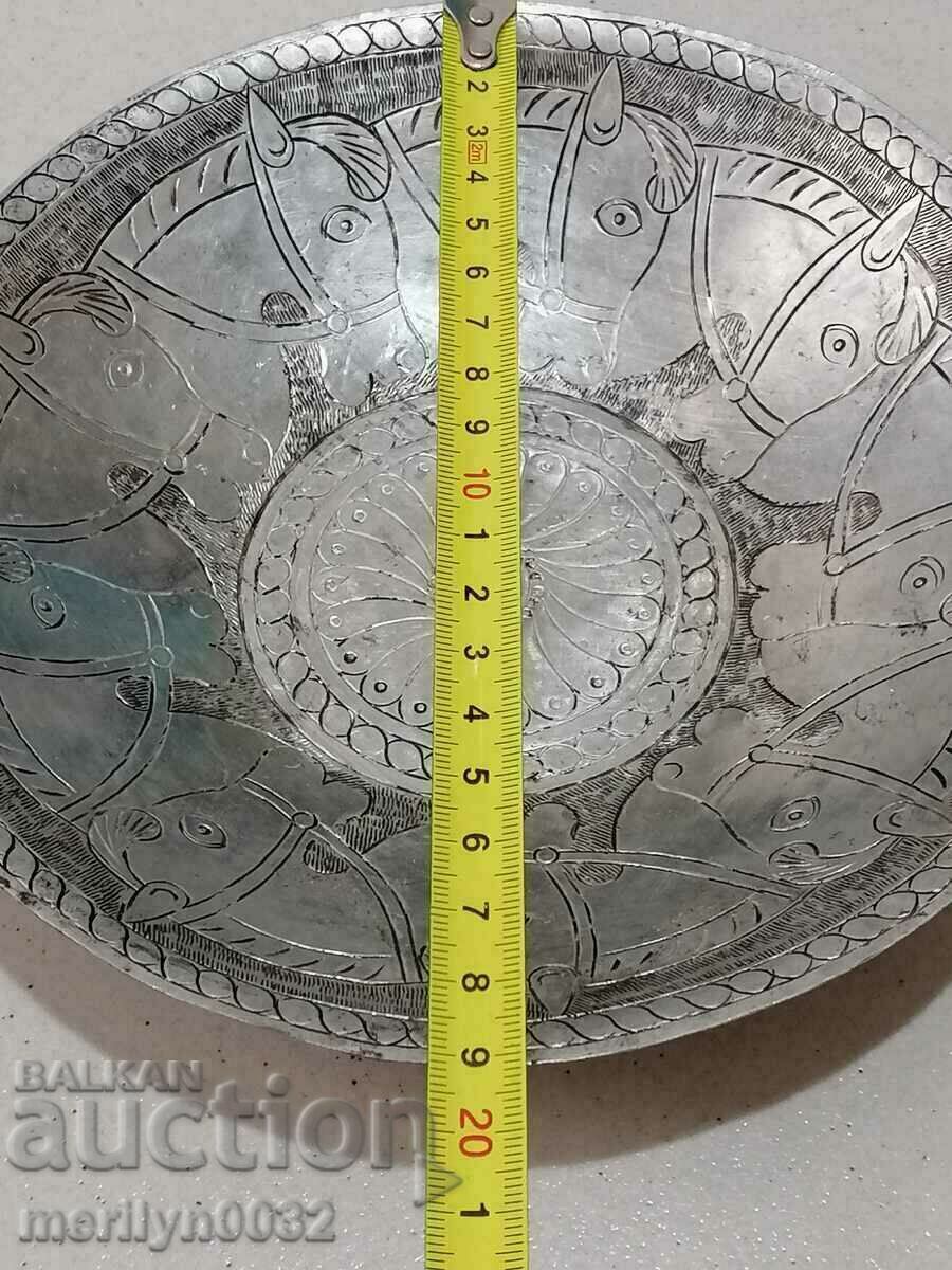 Auction Tin-plated ritual bowl for nafora 19th century copper vessel UNIQUE Auction Tin-plated ritual bowl for nafora 19th century copper vessel UNIQUE