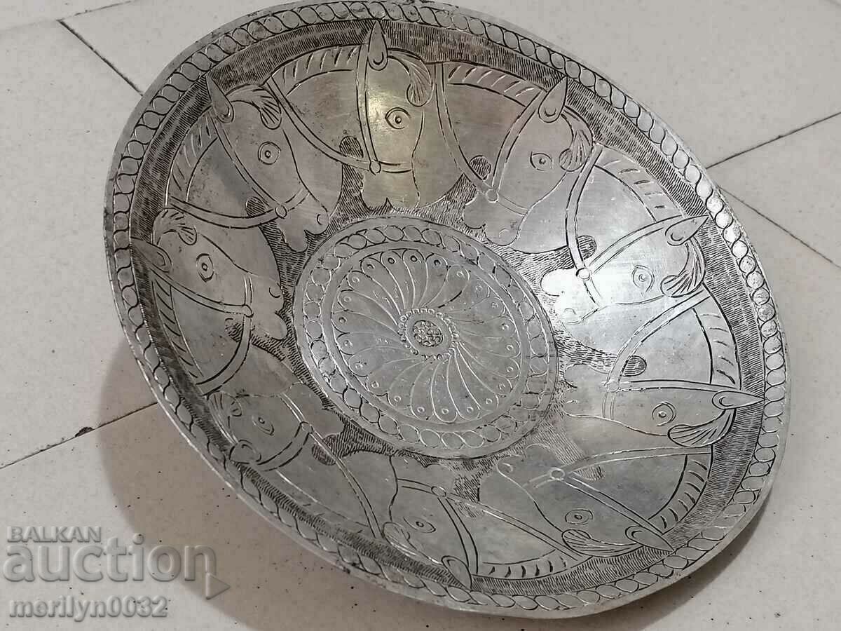 Tin-plated ritual bowl for nafora 19th century copper vessel UNIQUE - 5 Tin-plated ritual bowl for nafora 19th century copper vessel UNIQUE - 5