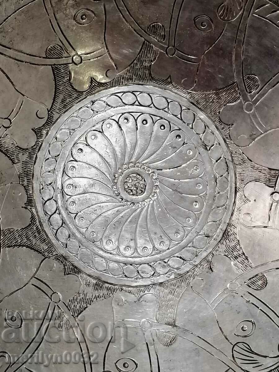 Tin-plated ritual bowl for nafora 19th century copper vessel UNIQUE - 6 Tin-plated ritual bowl for nafora 19th century copper vessel UNIQUE - 6