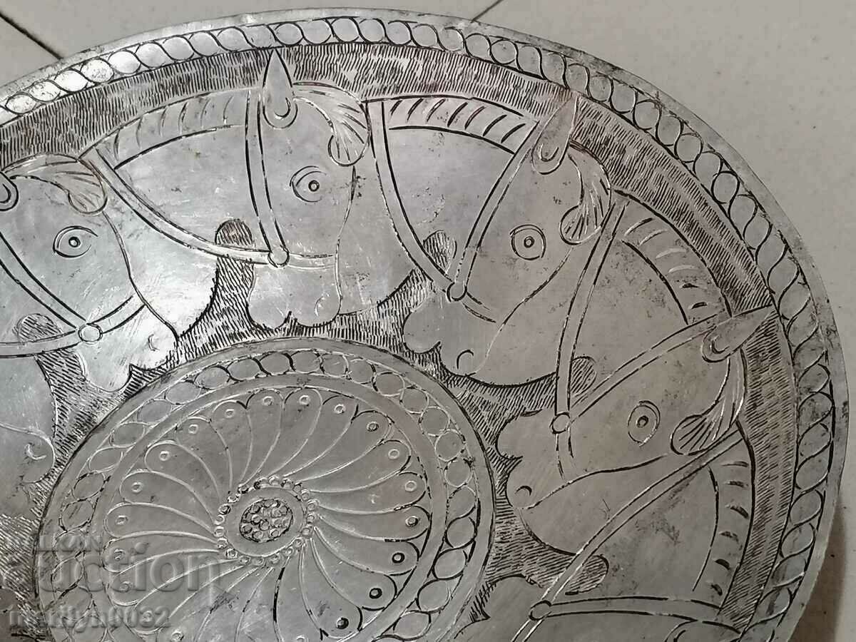 Tin-plated ritual bowl for nafora 19th century copper vessel UNIQUE - 7 Tin-plated ritual bowl for nafora 19th century copper vessel UNIQUE - 7