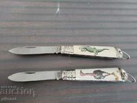 Lot of antique MIKOV folding knives