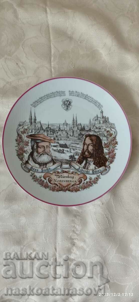 Collectible porcelain wall plate "WEIMAR"